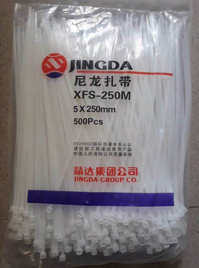 Lạt nhựa màu trắng 4x200