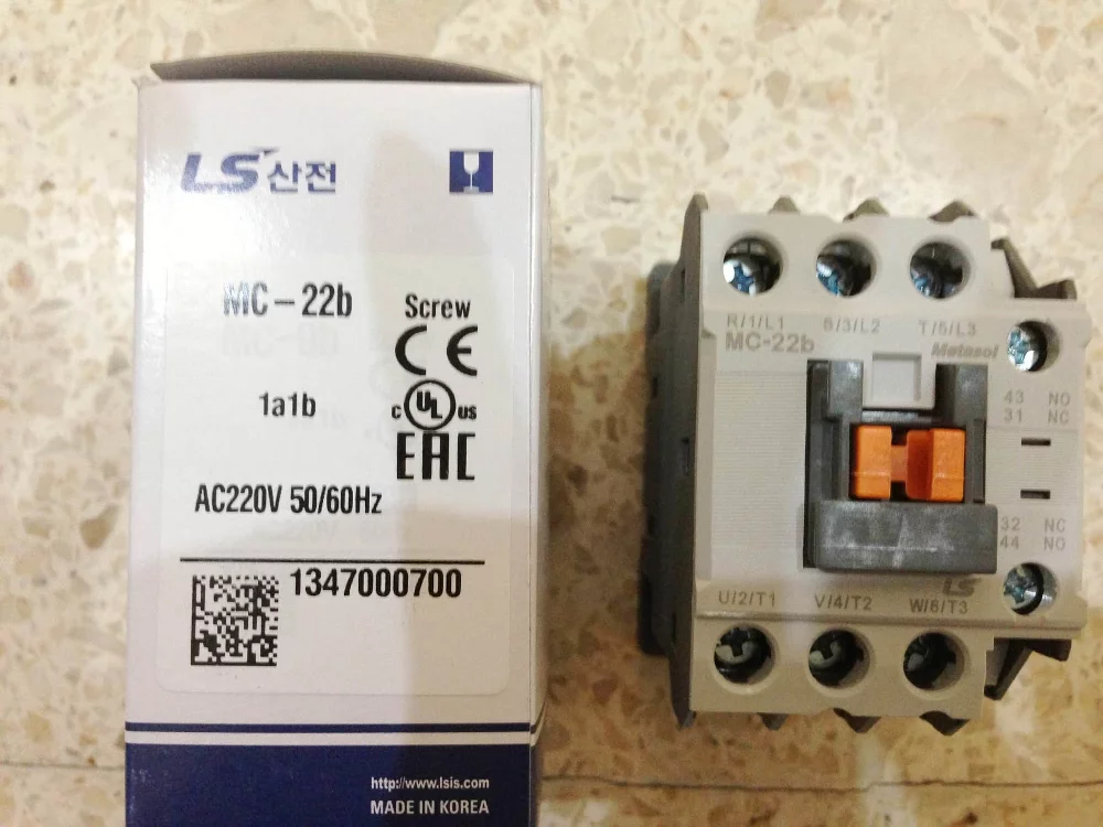 Contactor 3P 22A 1a1b 220V AC LS MC-22B 220V