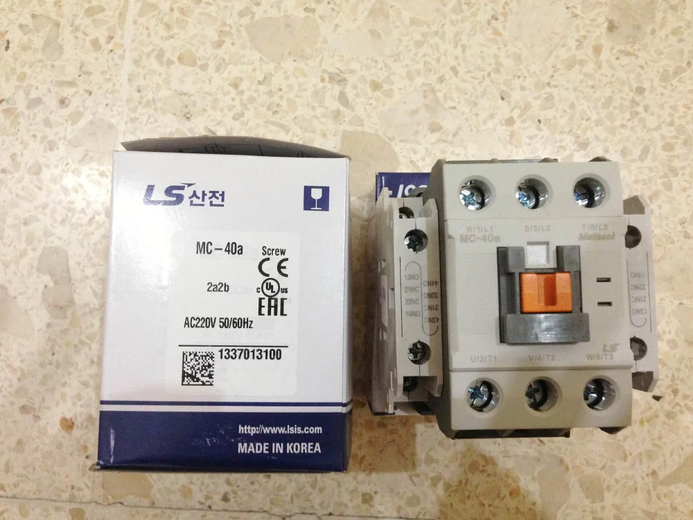 Contactor 3P 40A 1a1b 220V AC LS MC-40A 220V